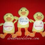 doudoudodiloou.com - canetons pour Apolline, Jean-Baptiste et Lavinia