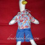 Doudou canard en tissu