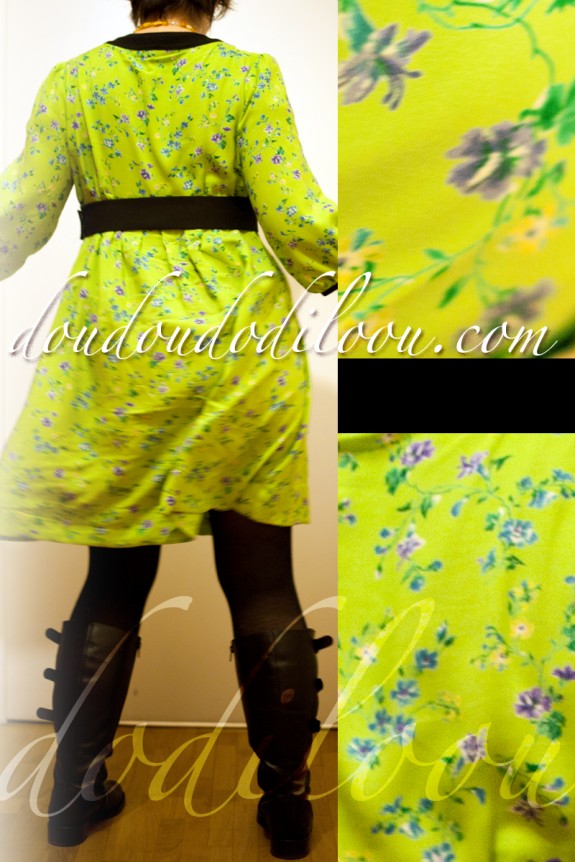 robe japancouture tuniques robes etc modèle M - de dos et détails robe japancouture tuniques robes etc modèle M - de dos et détails