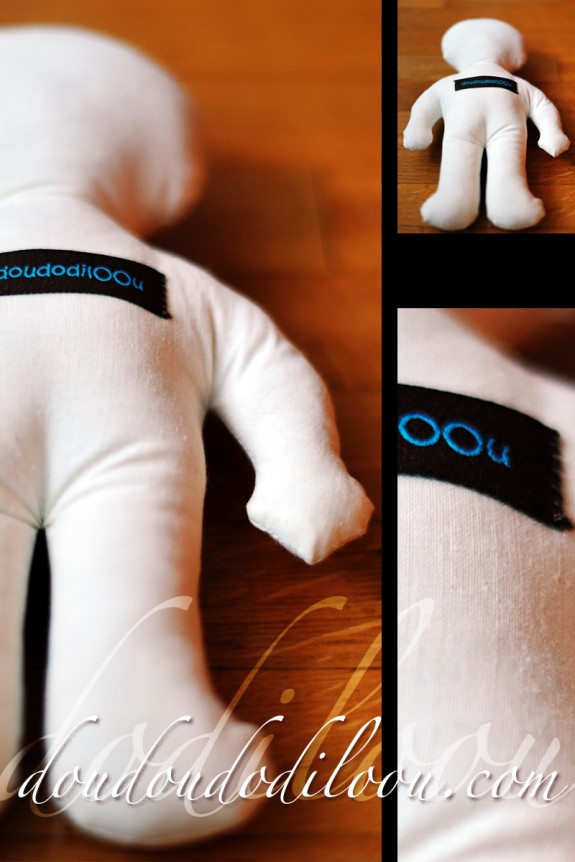 Poupée de tissu doudoudodiloou Poupée de tissu doudoudodiloou
