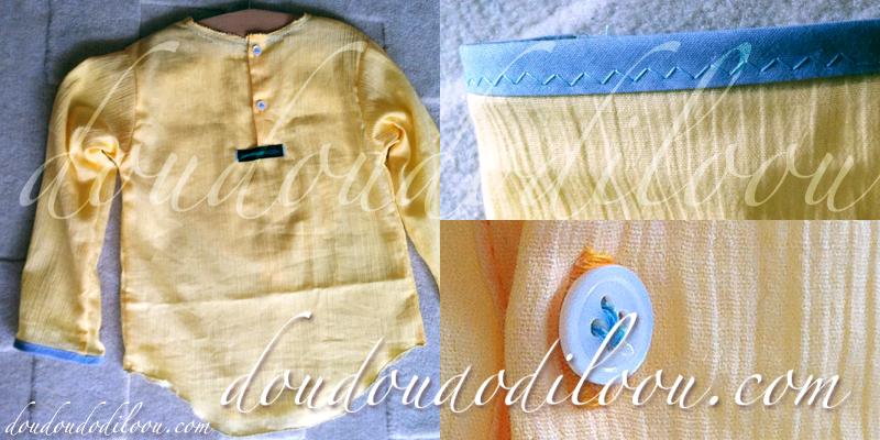 Chemise de Grand-Pere Boys And Girls Carnets De Couture JapanCouture details dos