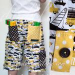 Bermuda de garçon à motifs de petites voitures