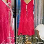 Robe B chemise de nuit rose fluo