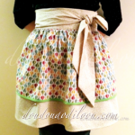 Tablier rétro tissu montgolfières - doudoudodilOOu