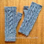 Mitaines grises Colwith Mittens de Lizzie Briggs