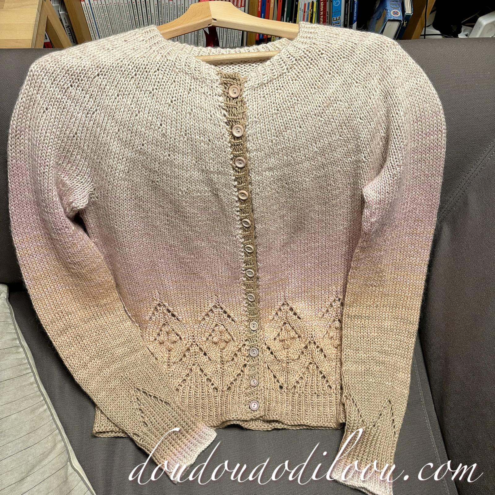 Gilet Magnolia Chunky Cardigan de Camilla Vad teintes dégradées
