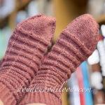 Chaussettes Panache roses d’Emma Ducher