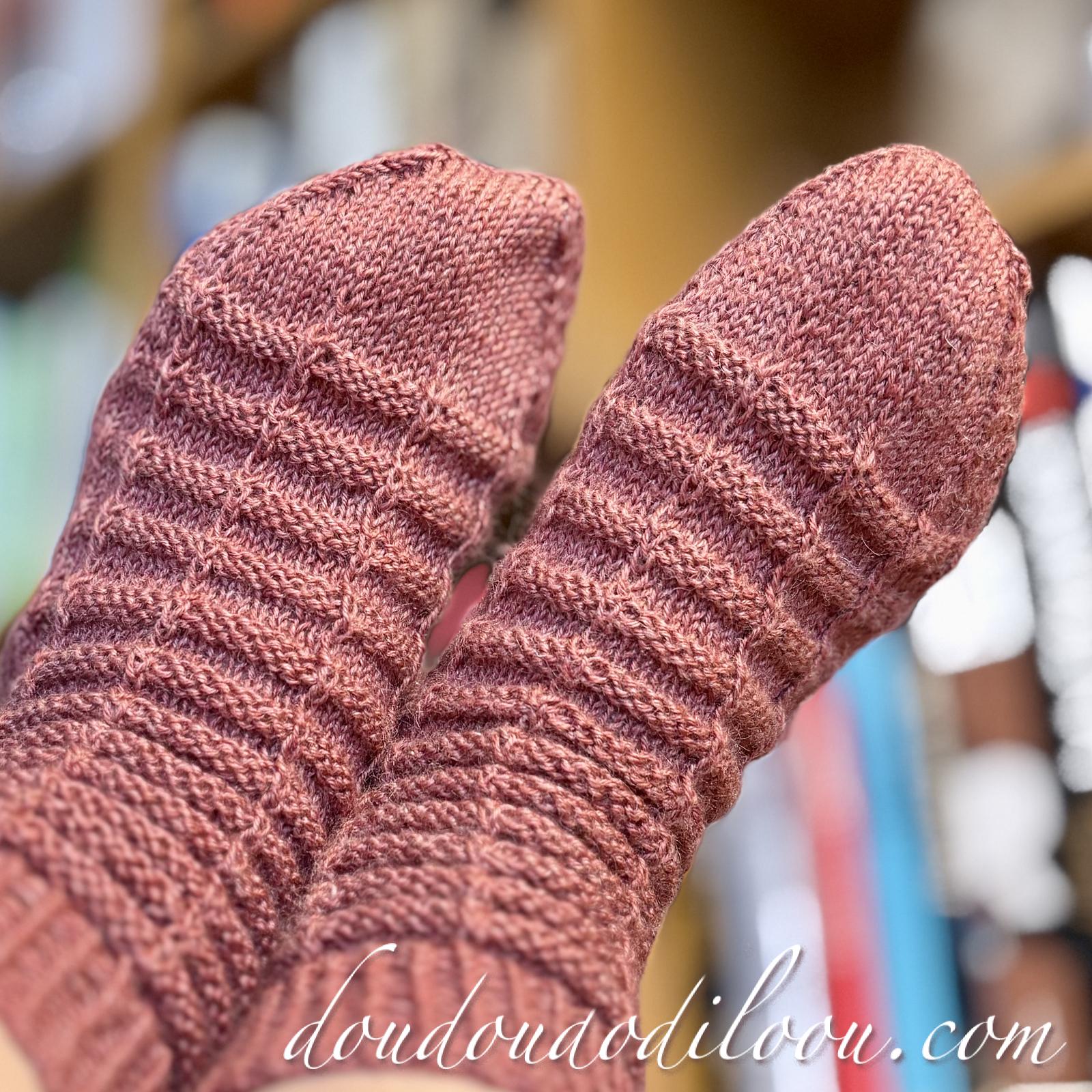 Chaussettes Panache roses d’Emma Ducher